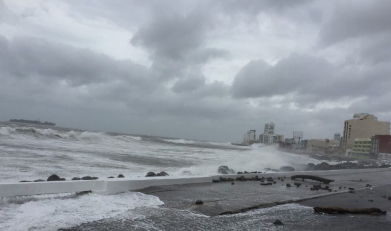 Evento de norte de corta duración para Veracruz con rachas de 70 km/h