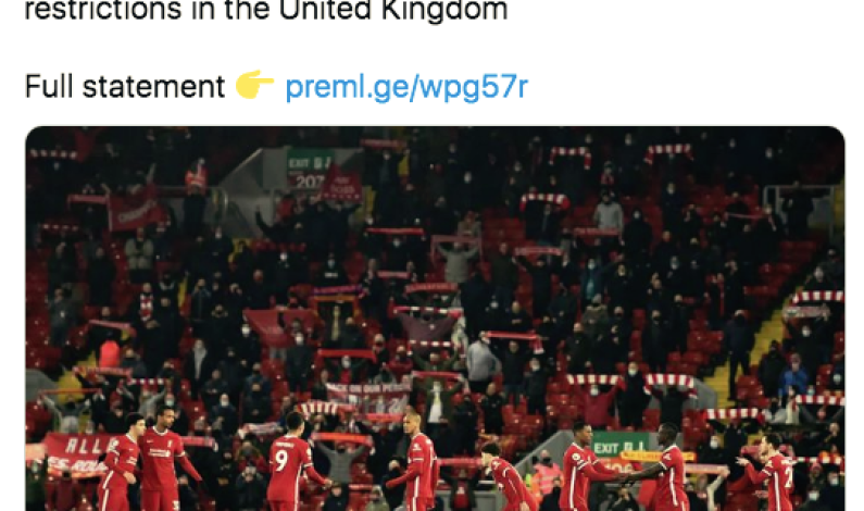 LA PREMIER LEAGUE CERRARÁ LA TEMPORADA CON AFICIÓN EN LAS GRADAS DE LOS ESTADIOS LA PREMIER LEAGUE CERRARÁ LA TEMPORADA CON AFICIÓN EN LAS GRADAS DE LOS ESTADIOS