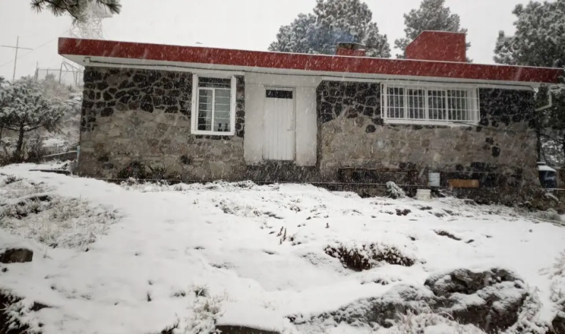 Reportan nevada en 3 alcaldías de la CdMx Reportan nevada en 3 alcaldías de la CdMx