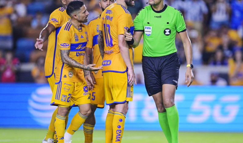 En Tigres también se inconforman con el arbitraje; ‘penal dudoso’ En Tigres también se inconforman con el arbitraje; ‘penal dudoso’