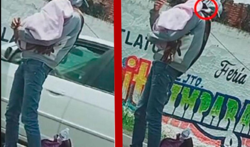 ¡Colmilludo el niño! Captan en video a mujer pidiendo limosna con ‘perrhijo’ en brazos ¡Colmilludo el niño! Captan en video a mujer pidiendo limosna con ‘perrhijo’ en brazos