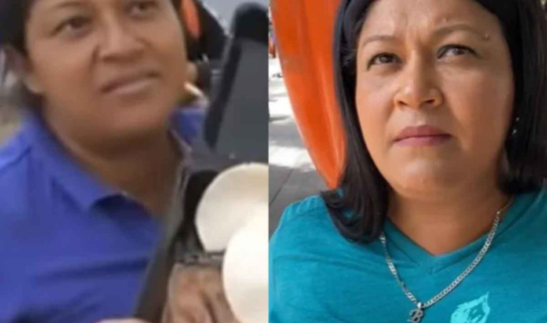 Lady Frijoles reaparece vendiendo horchata luego de ser deportada de EU Lady Frijoles reaparece vendiendo horchata luego de ser deportada de EU