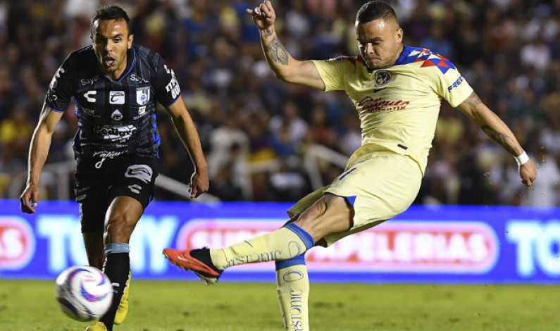 América remonta y vuela al liderato en su visita a Querétaro América remonta y vuela al liderato en su visita a Querétaro