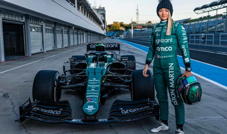 ¡Es histórica! Jessica Hawkins prueba un F1 actual ¡Es histórica! Jessica Hawkins prueba un F1 actual