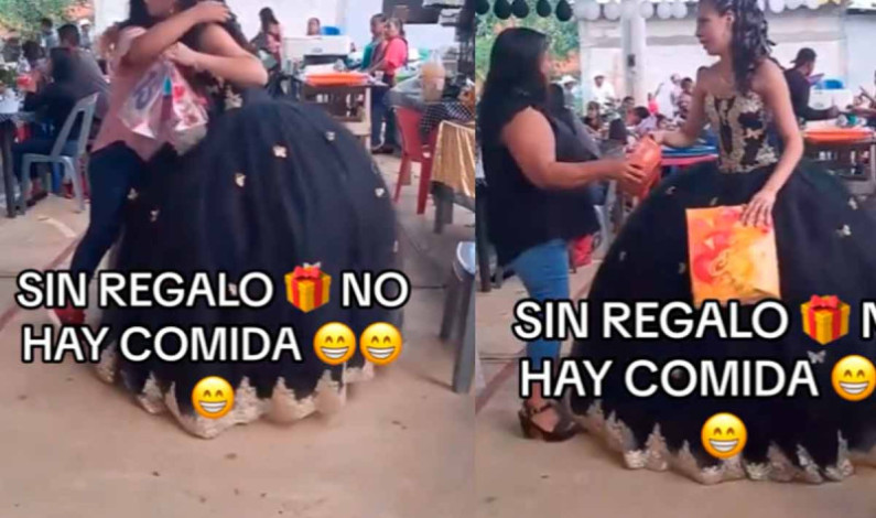 Quinceañera condiciona a sus invitados: “Sin regalo no hay comida”