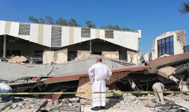 Sacerdote responde a cuestionamientos por derrumbe de iglesia en Tamaulipas