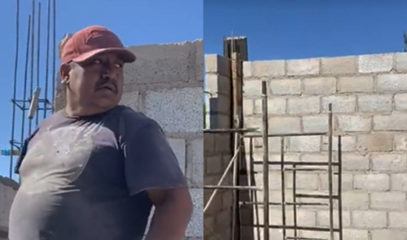 ‘Ya la cagam…’, dicen albañiles que olvidaron dejar espacio para la puerta ‘Ya la cagam…’, dicen albañiles que olvidaron dejar espacio para la puerta