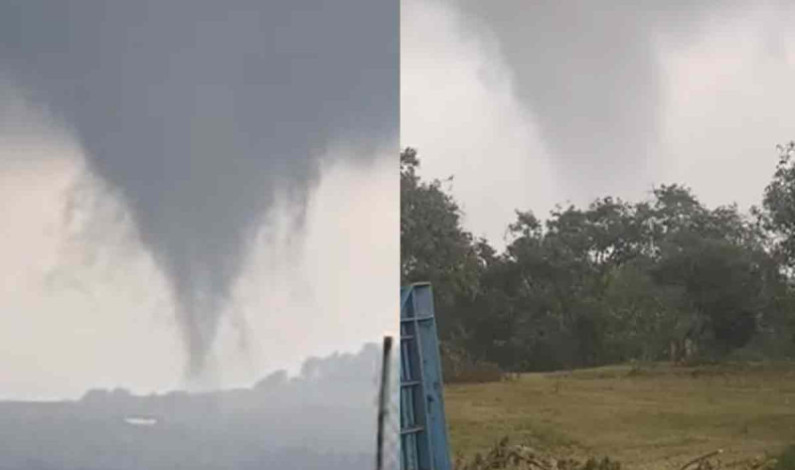 Tornado sorprende a habitantes de Peribán, Michoacán Tornado sorprende a habitantes de Peribán, Michoacán