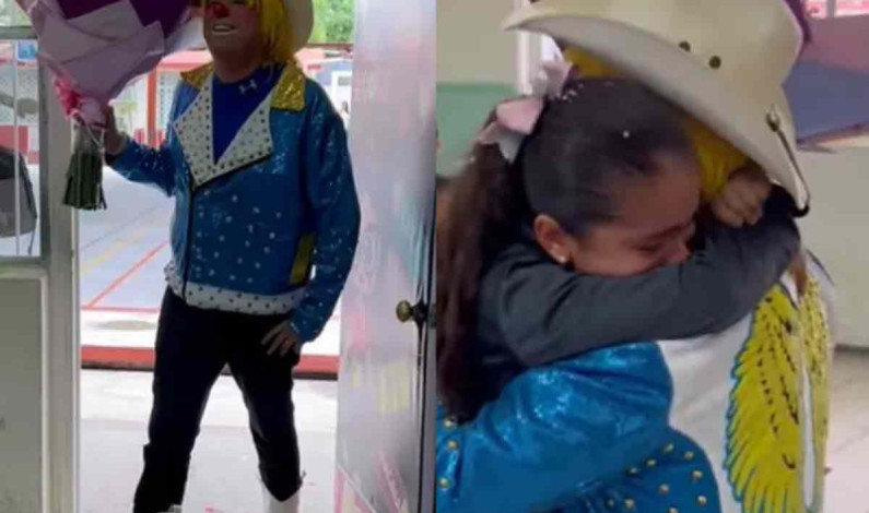 La emotiva sorpresa de un papá payaso a su hija pone a llorar a todos en redes sociales La emotiva sorpresa de un papá payaso a su hija pone a llorar a todos en redes sociales