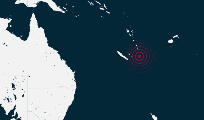 Sismo de magnitud 7.1 sacude Vanuatu; alertan por aumento de la marea Sismo de magnitud 7.1 sacude Vanuatu; alertan por aumento de la marea
