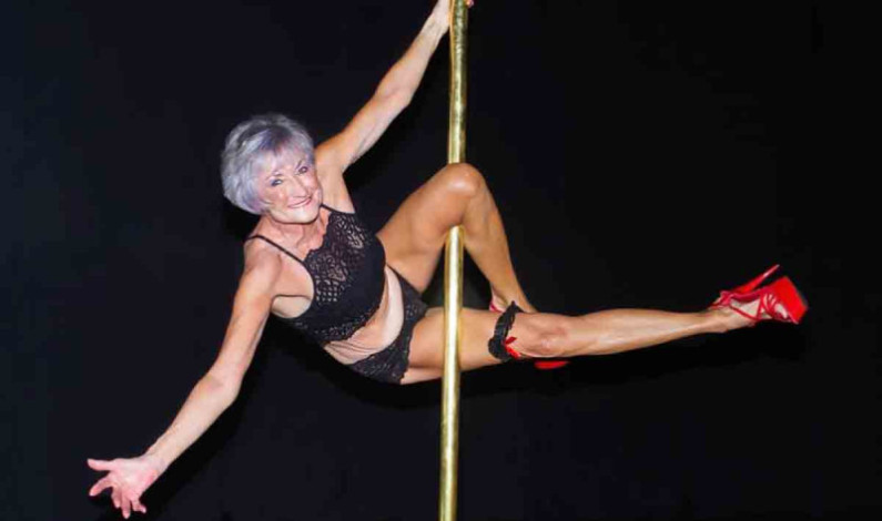 Abuelita de 75 años cumple su sueño y se convierte en bailarina de pole dance