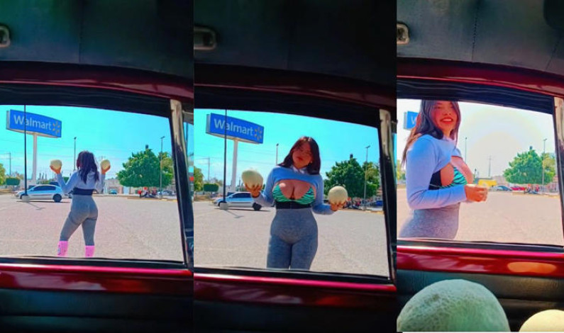 Vendedora de frutas conquista TikTok por sus “melones” Vendedora de frutas conquista TikTok por sus “melones”