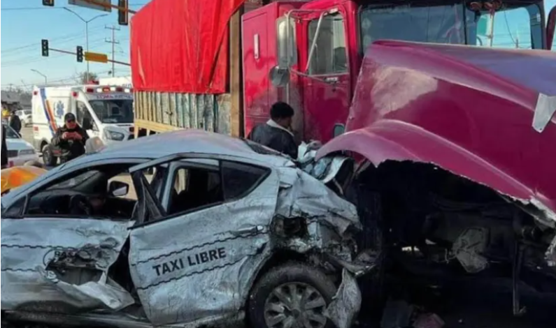 Choque múltiple en Reynosa, Tamaulipas, deja un taxista muerto Choque múltiple en Reynosa, Tamaulipas, deja un taxista muerto