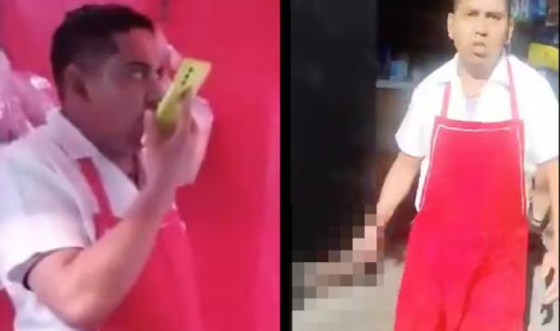 Taquero amenaza con cuchillo a 3 clientes en CDMX Taquero amenaza con cuchillo a 3 clientes en CDMX