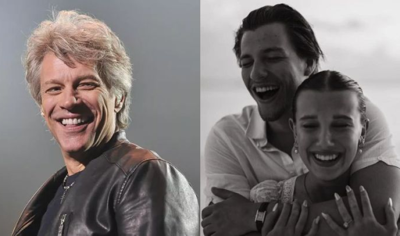 Bon Jovi habla acerca del compromiso de su hijo Jake Bongiovi con la actriz Millie Bobby Brown Bon Jovi habla acerca del compromiso de su hijo Jake Bongiovi con la actriz Millie Bobby Brown