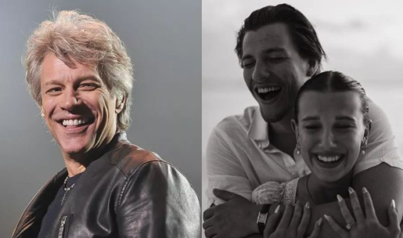 Bon Jovi habla acerca del compromiso de su hijo Jake Bongiovi con la actriz Millie Bobby Brown