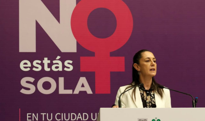 Claudia Sheinbaum Presenta programa para disminuir la Violencia contra las mujeres