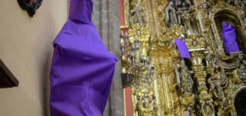 ¿Por qué se cubren las imagenes religiosas en las iglesias durante Semana Santa?