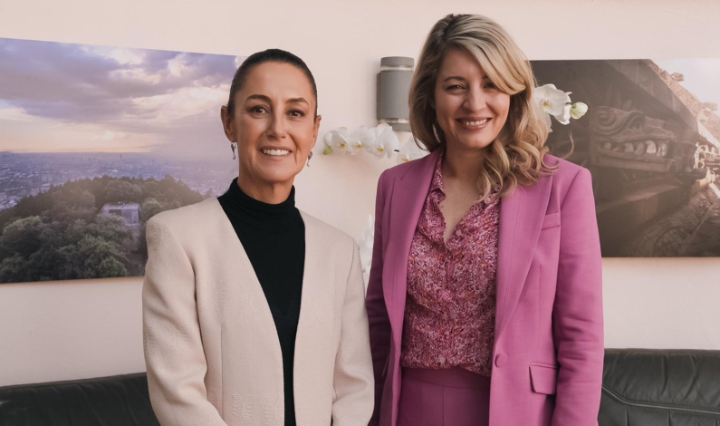 Claudia Sheinbaum se reúne con Mélanie Joly, canciller de Canadá Claudia Sheinbaum se reúne con Mélanie Joly, canciller de Canadá
