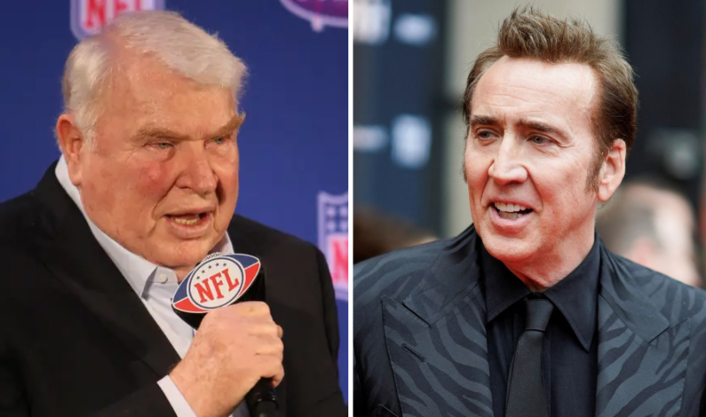 Nicholas Cage interpretará John Madden, ícono de la NFL Nicholas Cage interpretará John Madden, ícono de la NFL