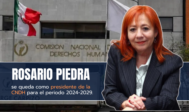 Rosario Pierda Ibarra es reelegida como titular de la CNDH Rosario Pierda Ibarra es reelegida como titular de la CNDH