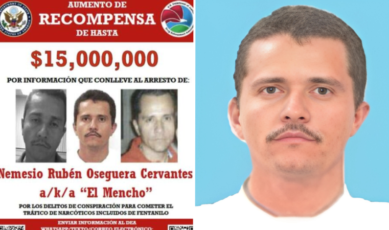 EE. UU. sube a 15 mdd la recompensa por “El Mencho” EE. UU. sube a 15 mdd la recompensa por “El Mencho”