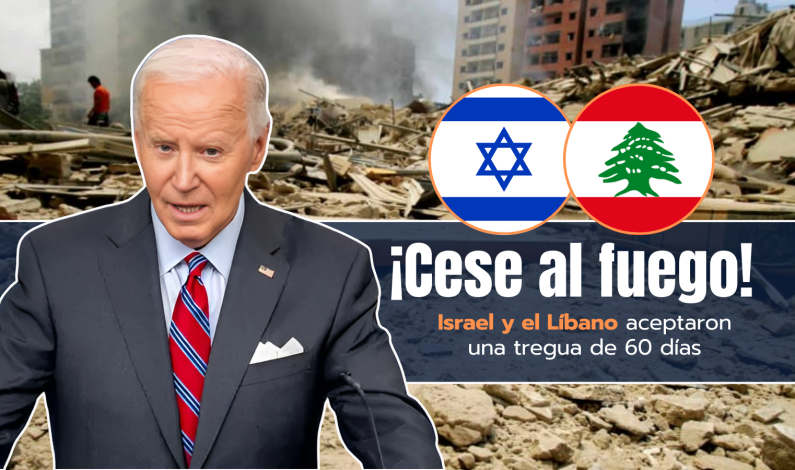 Joe Biden confirma ‘cese al fuego’ entre Israel y el Líbano Joe Biden confirma ‘cese al fuego’ entre Israel y el Líbano