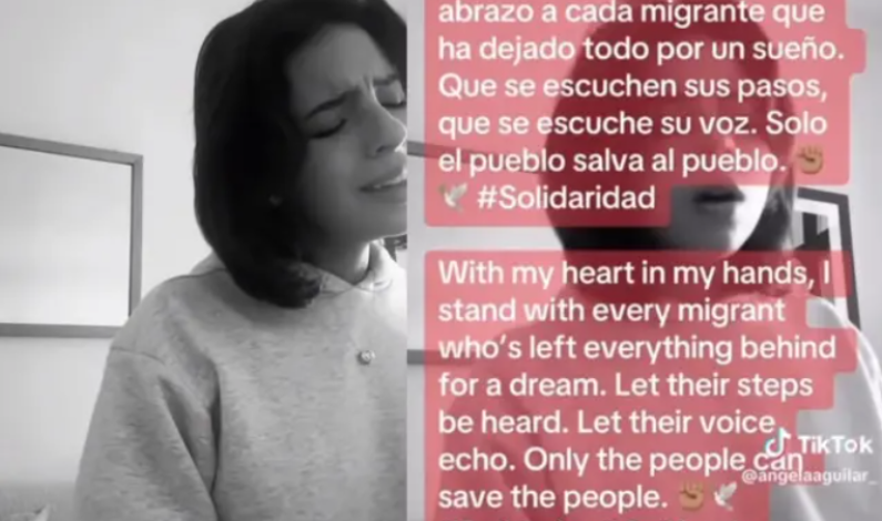 Critican a Ángela Aguilar por usar el tema migratorio como defensa ante ataques Critican a Ángela Aguilar por usar el tema migratorio como defensa ante ataques