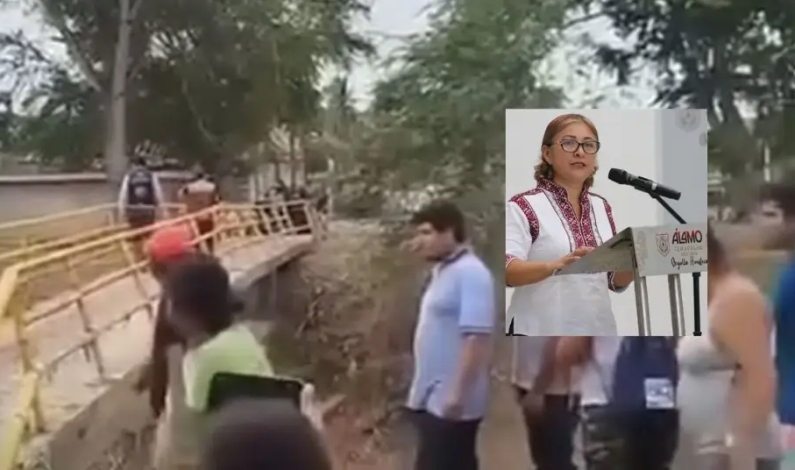 Damnificados corren a la alcaldesa de Álamo, Blanca Lilia Arrieta, por falta de apoyo tras inundaciones Damnificados corren a la alcaldesa de Álamo, Blanca Lilia Arrieta, por falta de apoyo tras inundaciones