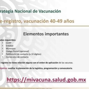 ¿Tienes entre 40 a 49 años? Ya puedes registrarte para la vacunación anticovid