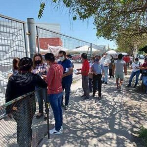 Se registraron aglomeraciones en vacunación