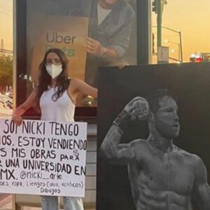 Canelo Álvarez compra cuadro que pintó joven para pagar sus estudios