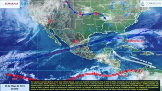 SE PREVÉN TORMENTAS PUNTUALES MUY FUERTES ACOMPAÑADAS DE ACTIVIDAD ELÉCTRICA Y POTENCIAL DE GRANIZO EN EL NORESTE, ORIENTE Y SURESTE DE MÉXICO.

Para hoy, una vaguada se extenderá desde el noreste hasta el oriente del país, aunado a la abundante entrada de humedad del Golfo de México, mantendrá potencial de tormentas puntuales muy fuertes en San Luis Potosí, Hidalgo, Puebla y Veracruz, así como fuertes en entidades del noreste, oriente y centro del territorio nacional, las lluvias se acompañaran de actividad eléctrica y posibles granizadas. Una segunda vaguada se extenderá sobre el sur del Golfo de México y sureste del territorio, mantendrán potencial de tormentas muy fuertes acompañadas de actividad eléctrica y granizo en Chiapas, fuertes en Oaxaca y Tabasco, además de chubascos en la Península de Yucatán. Se mantendrá un ambiente muy caluroso en gran parte de la República Mexicana, con temperaturas extremadamente calurosas en los estados de la porción sur de la Vertiente del Pacífico, Litoral del Golfo de México y la Península de Yucatán. Por último, el sistema frontal No. 55 dejará de afectar México.

#clima #smn #misnoticiasmx #pronostico #comparte