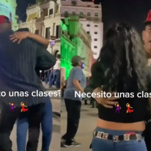 Mujeres hacen largas filas para bailar con hombre viral de TikTok