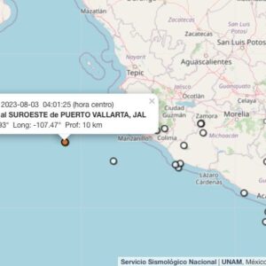 Reportan temblor en Puerto Vallarta, Jalisco, de 4.1