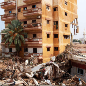 Inundaciones en Libia arrasan con una ciudad y dejan mƔs de 2 mil 300 muertos