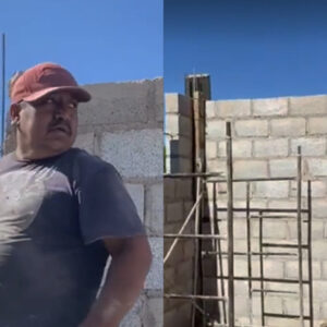 āYa la cagamā¦ā, dicen albaƱiles que olvidaron dejar espacio para la puerta