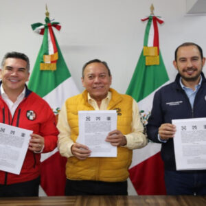 PAN, PRI y PRD registran ante INE la coalición ‘Fuerza y Corazón por México’