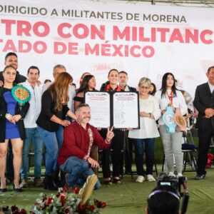 Claudia Sheinbaum se reúne con militancia del Estado de México
