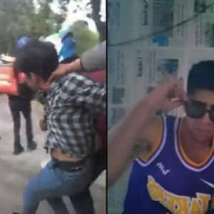 Repartidores DiDi Food dan patiza presunto estafador en Xalapa