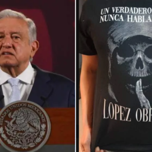 Justifican playera de la Santa Muerte en pro de AMLO