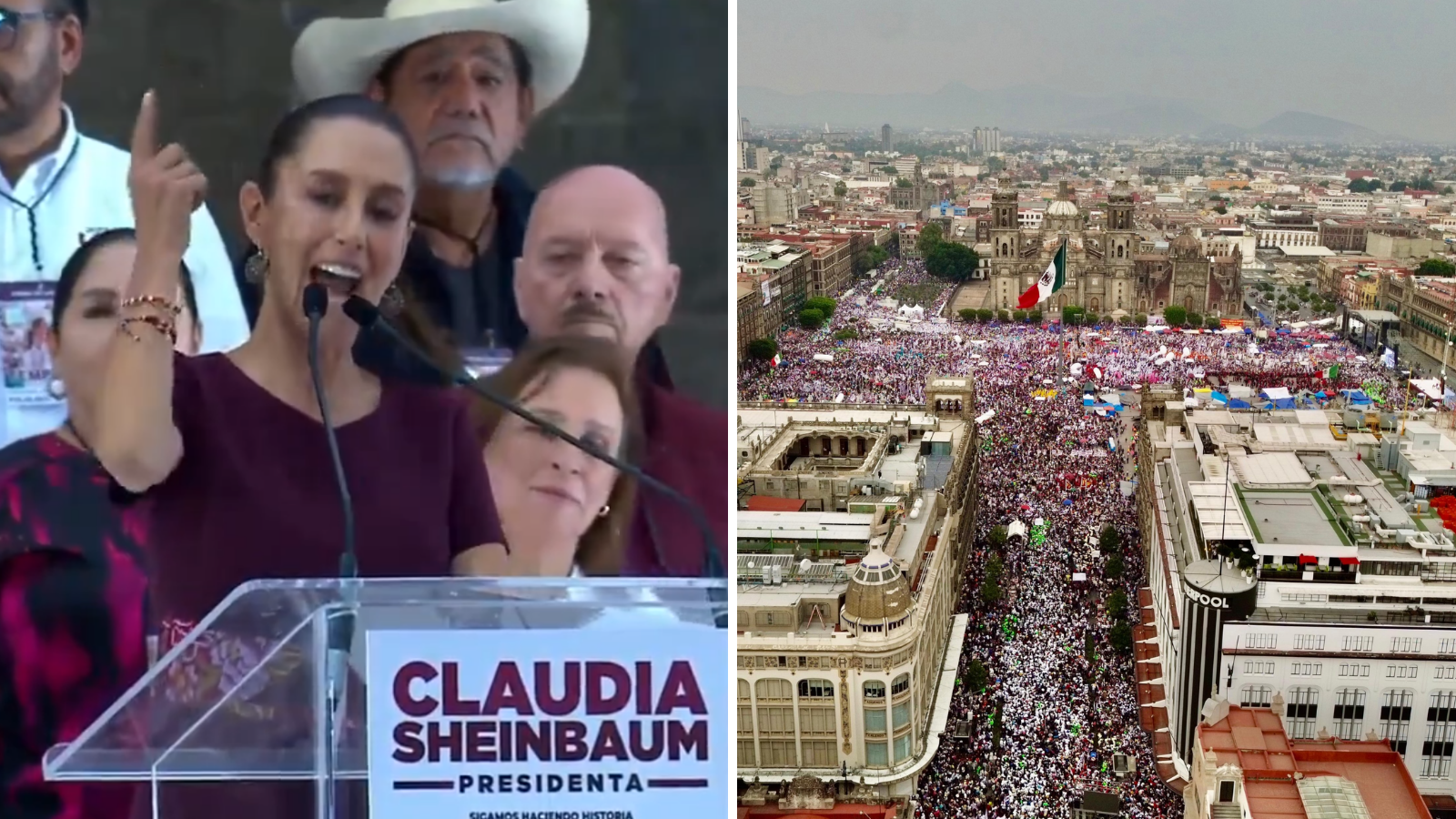 Claudia Sheinbaum cierra campaña en el Zócalo, CDMX Mis Noticias Mx