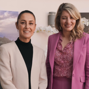 Claudia Sheinbaum se reúne con Mélanie Joly, canciller de Canadá