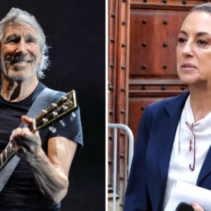 Roger Waters, ex de Pink Floyd, felicita Sheinbaum por su victoria
