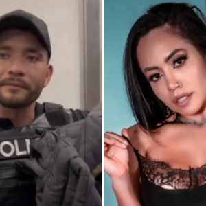 Suspenden a policía por participar en video sexual con Luna Bella