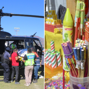 Suman 30 heridos tras explosión de pirotecnia en Guerrero