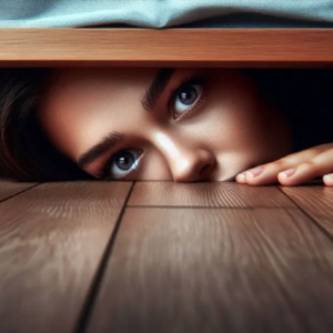 Niñera revisa que no haya un “monstruo” bajo la cama y… encuentra a un hombre