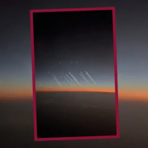 Vuelo capta el lanzamiento de misiles desde Irán hacia Israel